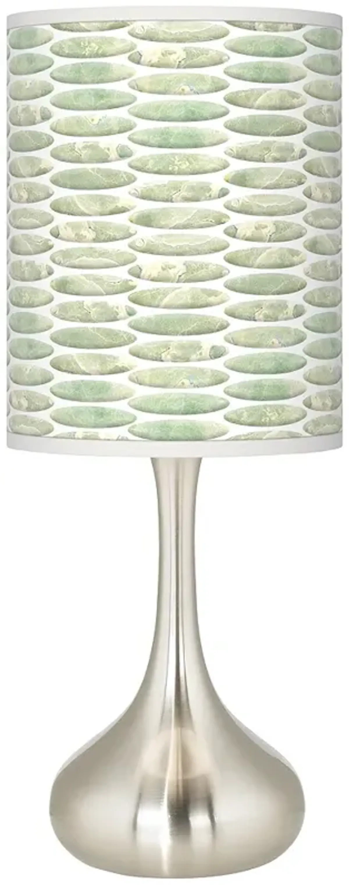 Giclee Glow 23 1/2" Oval Tempo Shade Modern Droplet Table Lamp