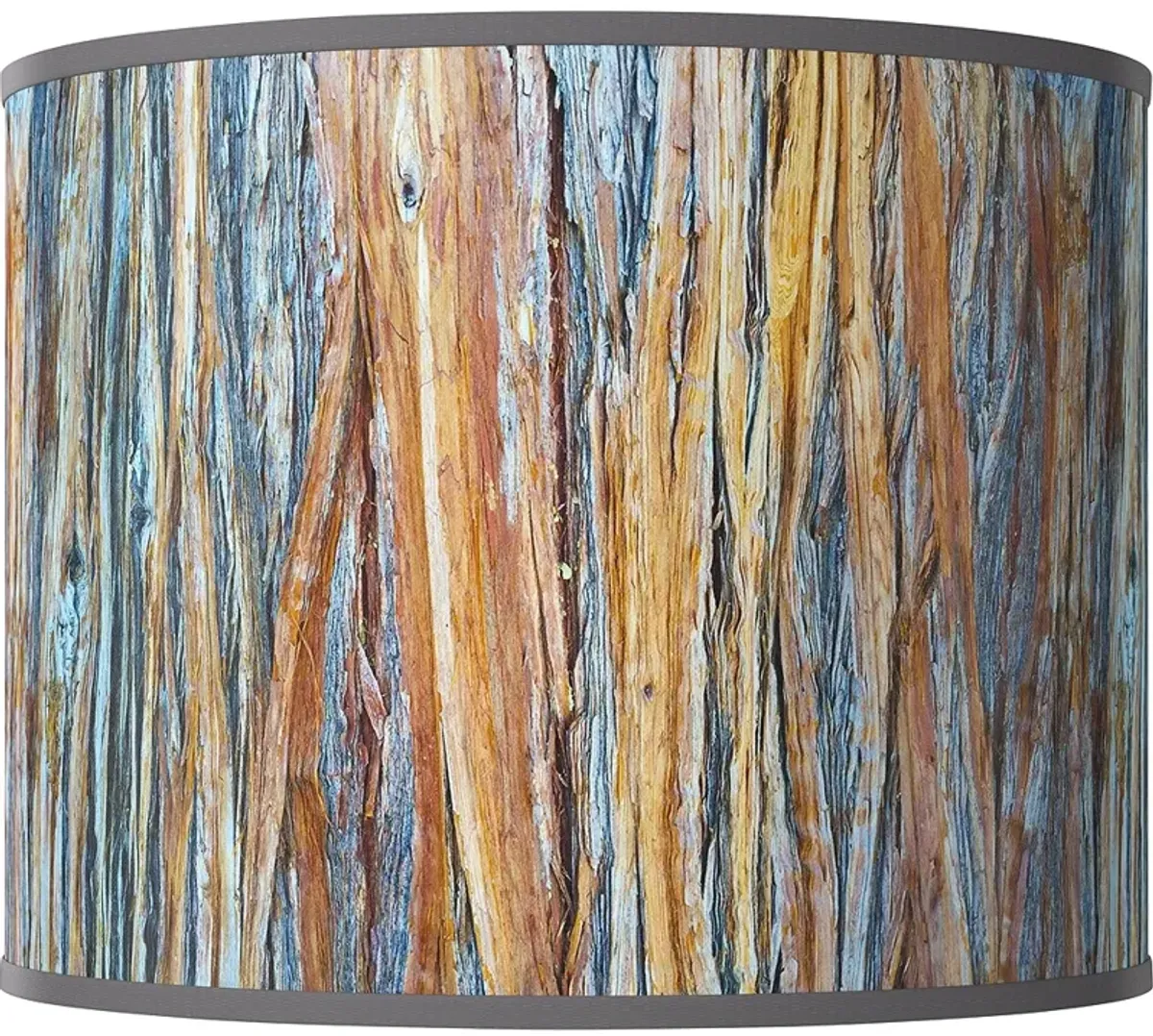 Striking Bark Giclee Round Drum Lamp Shade 14x14x11 (Spider)