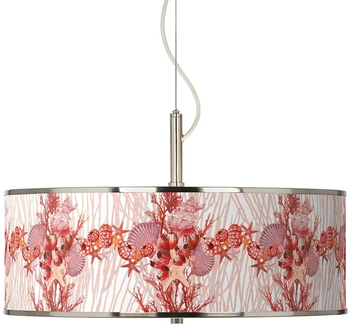 Corallium Giclee Glow 20" Wide Pendant Light