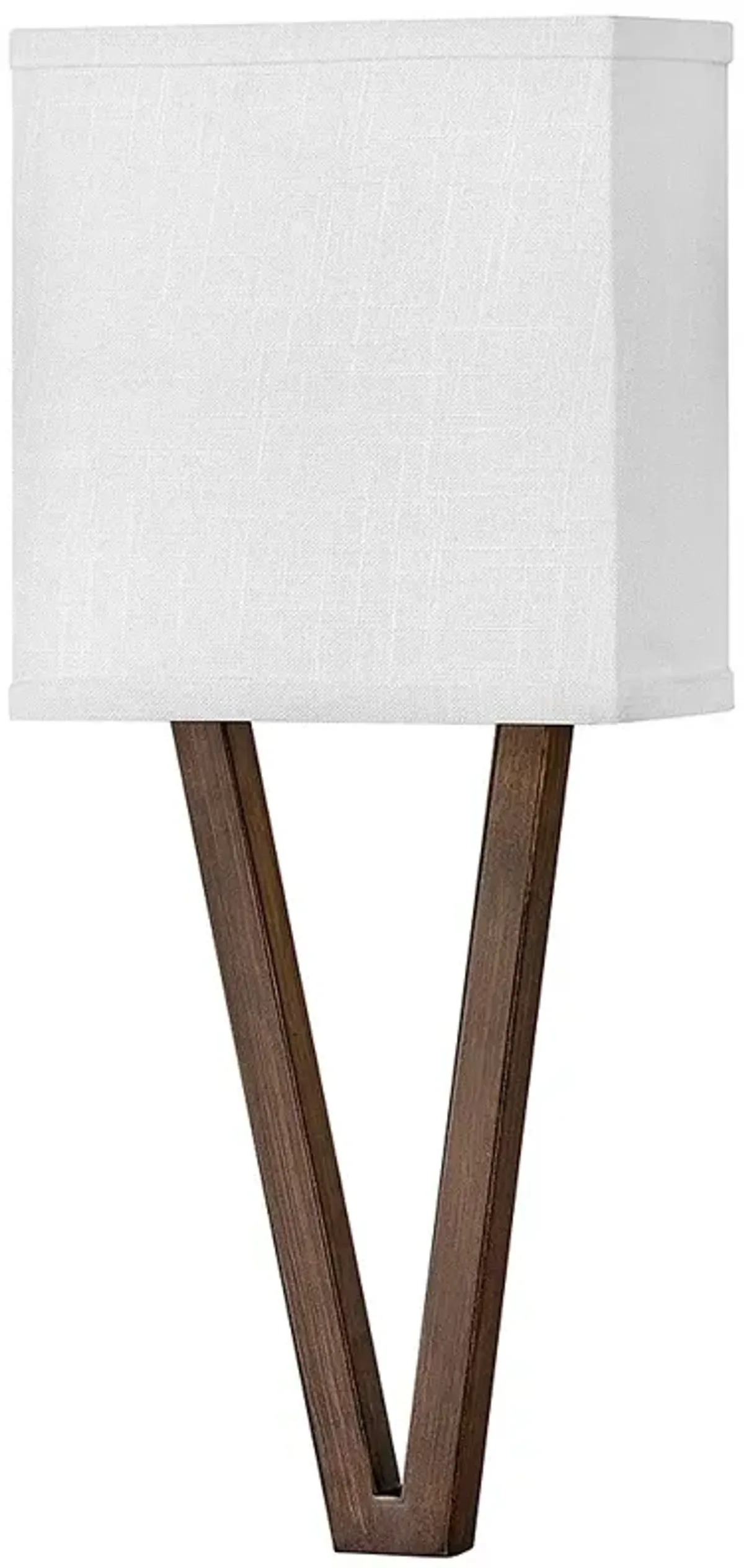 Vector 18 1/2" High Brown with Off-White Shade Wall Sconce