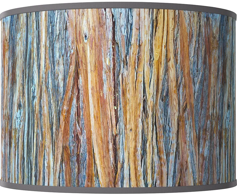 Striking Bark Giclee Round Drum Lamp Shade 15.5x15.5x11 (Spider)
