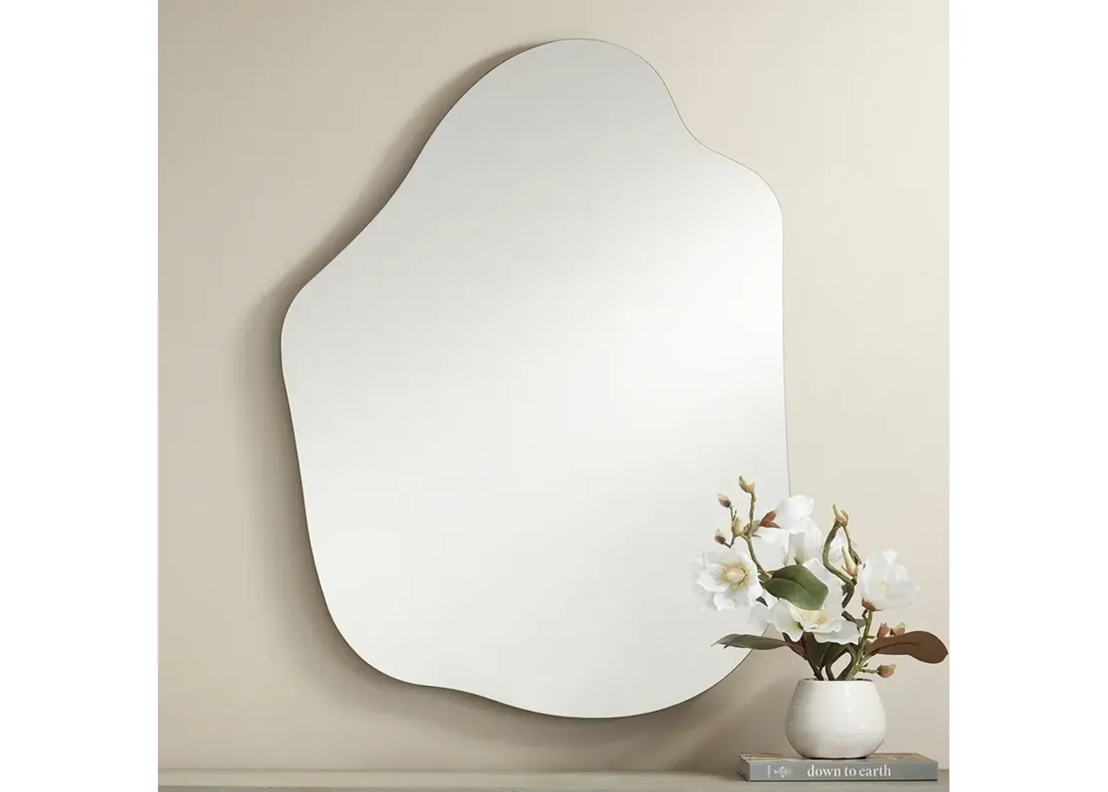 Possini Casper 29 1/2" x 39 1/2" Organic Wall Mirror