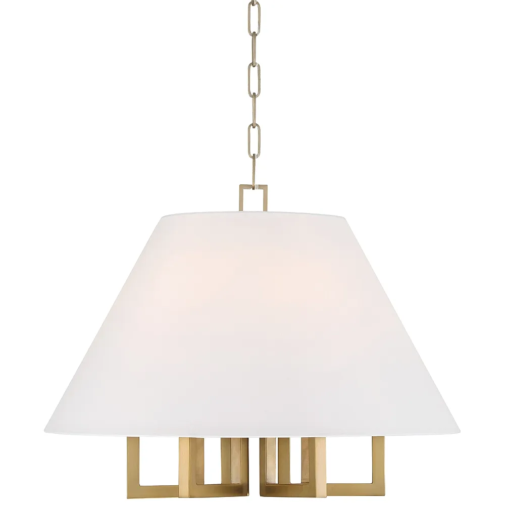 Libby Langdon for Crystorama Westwood 6 Light Vibrant Gold Chandelier