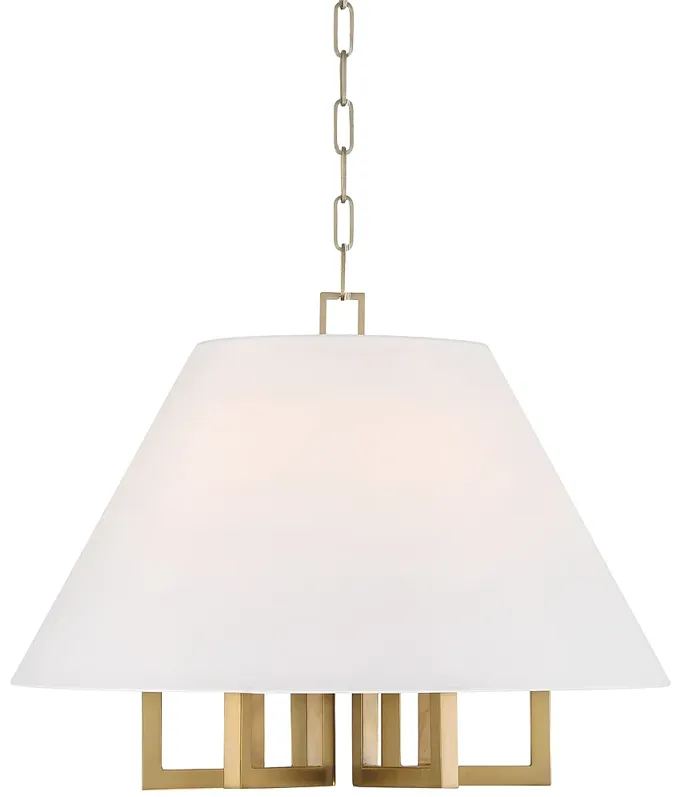 Libby Langdon for Crystorama Westwood 6 Light Vibrant Gold Chandelier