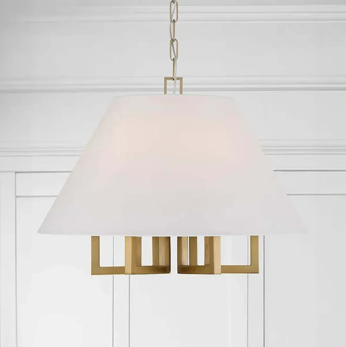 Crystorama Westwood 24" Wide Vibrant Gold 6-Light Chandelier