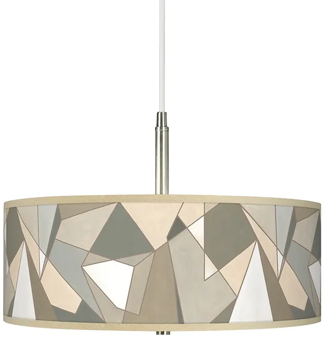 Modern Mosaic I Giclee Pendant Chandelier