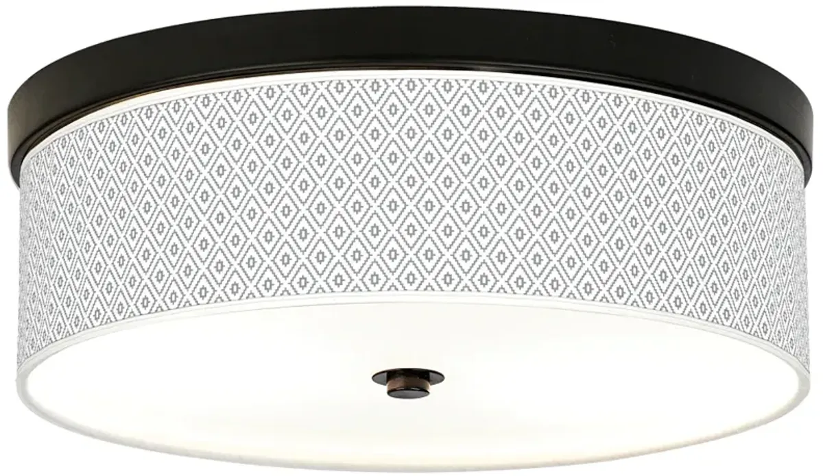 Diamonds Giclee Energy Efficient Bronze Ceiling Light