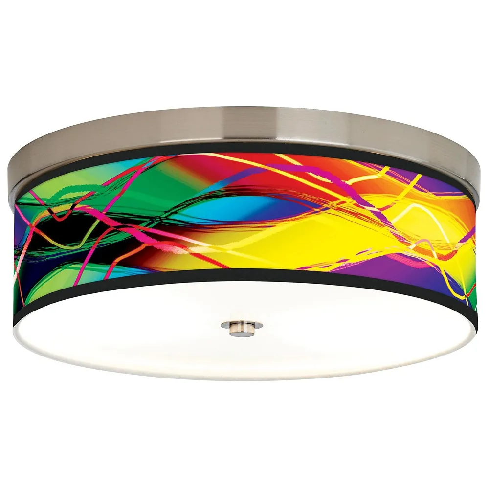 Colors in Motion Light Giclee Energy Efficient Ceiling Light