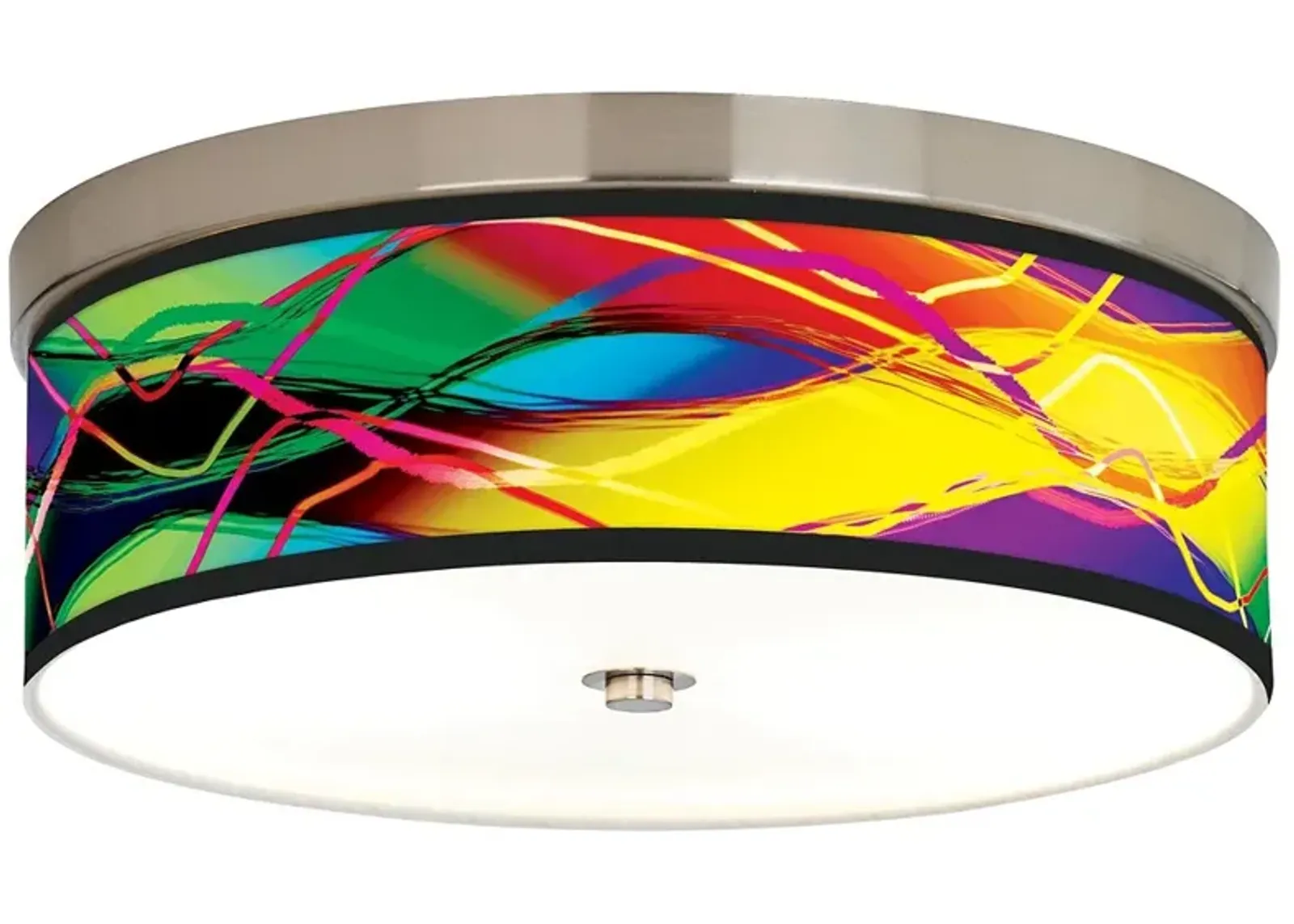 Colors in Motion Light Giclee Energy Efficient Ceiling Light