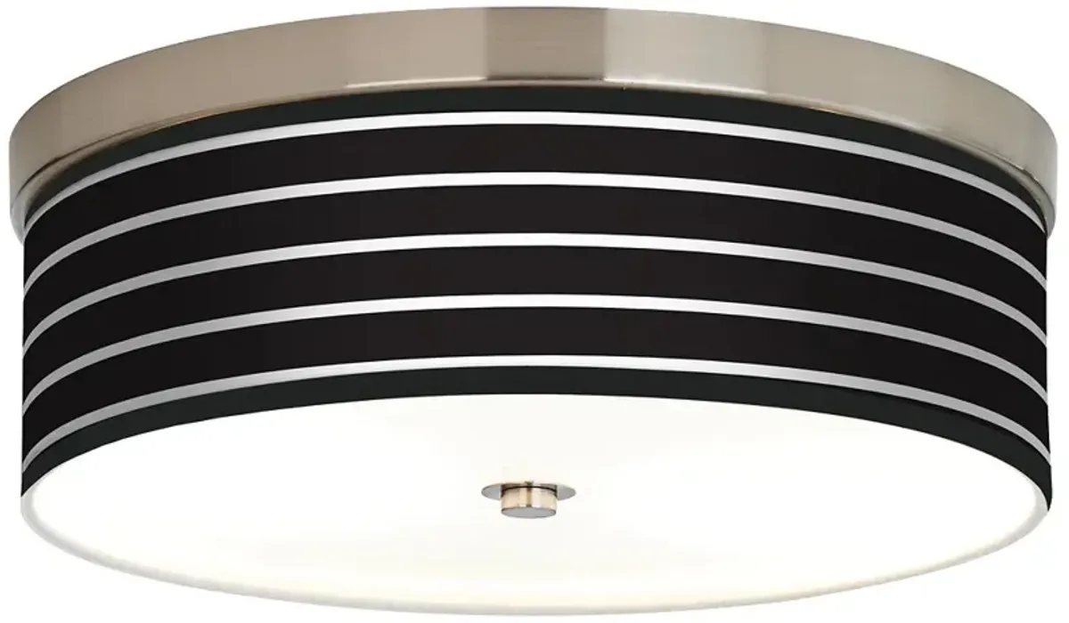 Bold Black Stripe Giclee Energy Efficient Ceiling Light