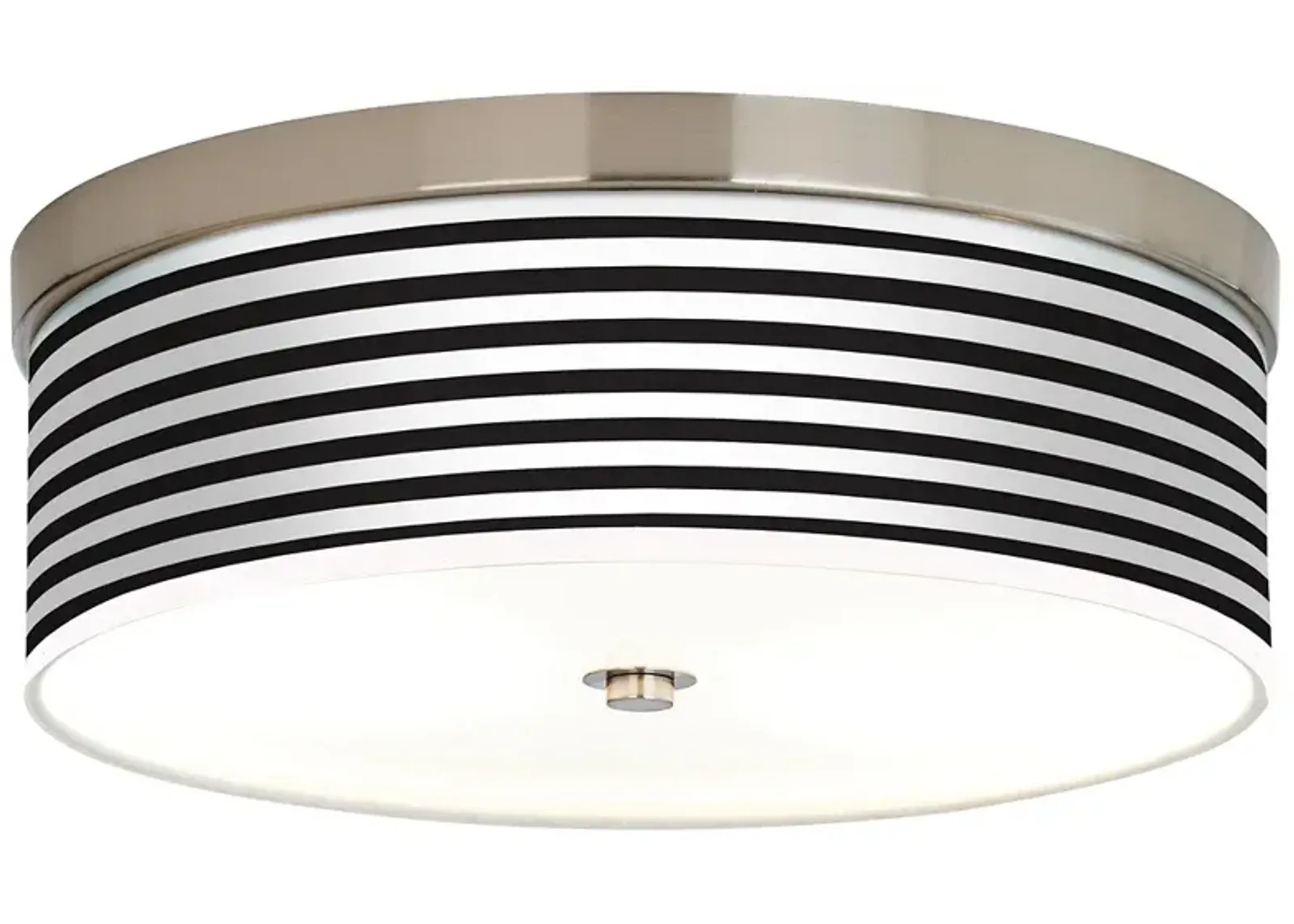 Black Horizontal Stripe Giclee Energy Efficient Ceiling Light