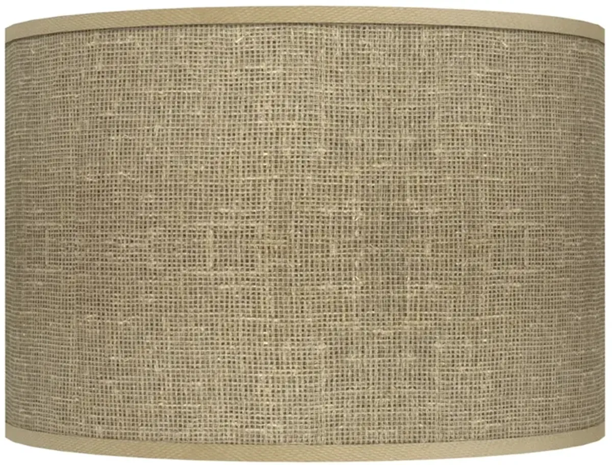 Burlap Print Giclee Shade 12x12x8.5 (Spider)