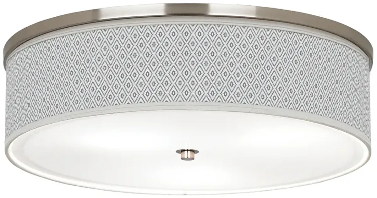 Diamonds Giclee Nickel 20 1/4" Wide Ceiling Light