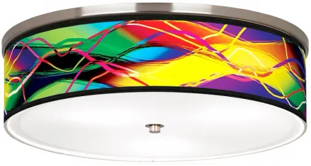Colors in Motion Nickel 20 1/4" Wide Ceiling Light