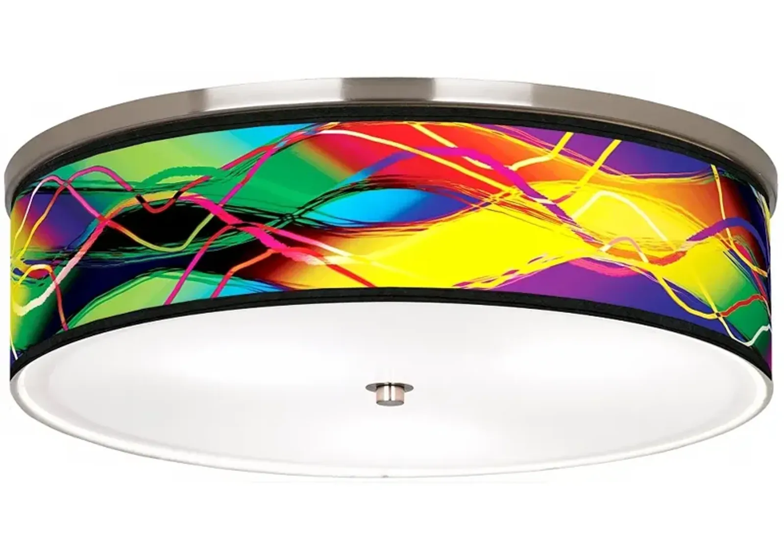 Colors in Motion Nickel 20 1/4" Wide Ceiling Light