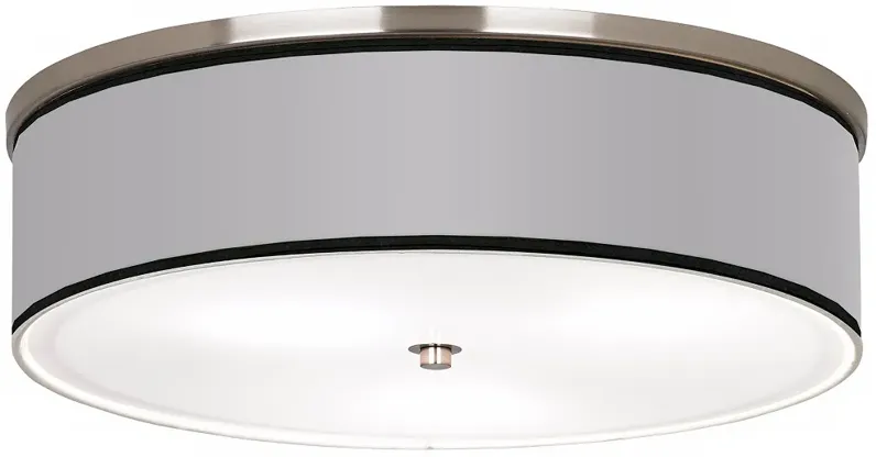 All Silver Nickel 20 1/4" Wide Ceiling Light