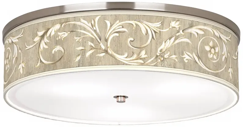 Laurel Court Giclee Nickel Finish 20 1/4" Wide Ceiling Light