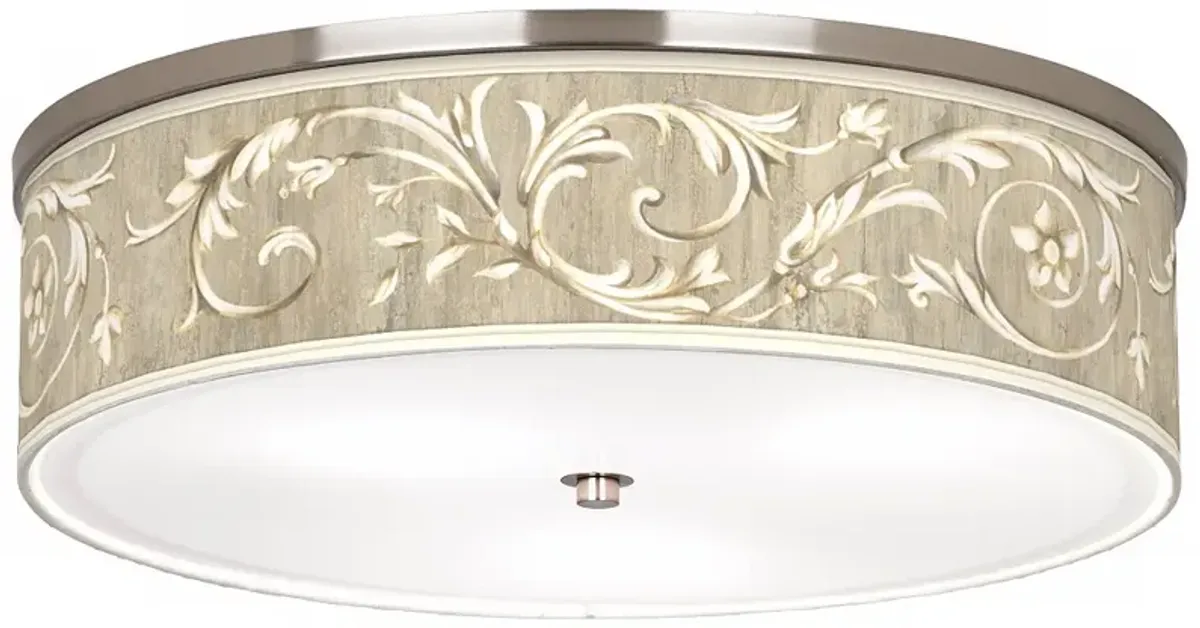 Laurel Court Giclee Nickel Finish 20 1/4" Wide Ceiling Light