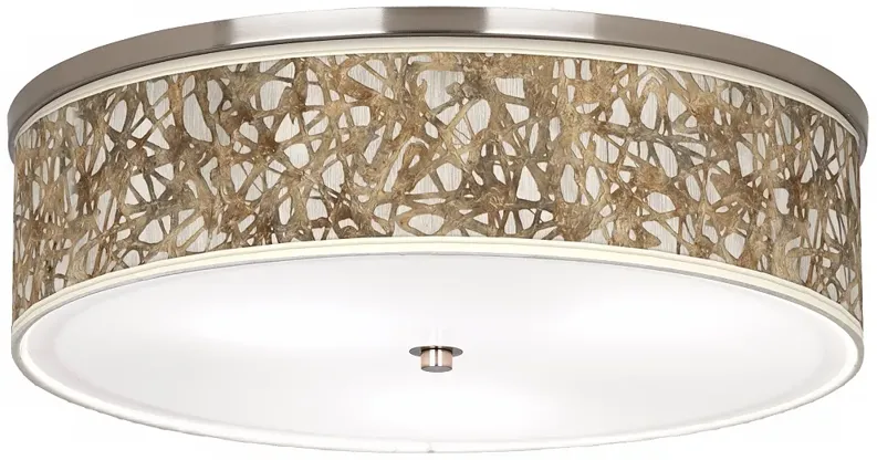 Organic Nest Giclee Nickel Finish Energy Efficient Ceiling Light