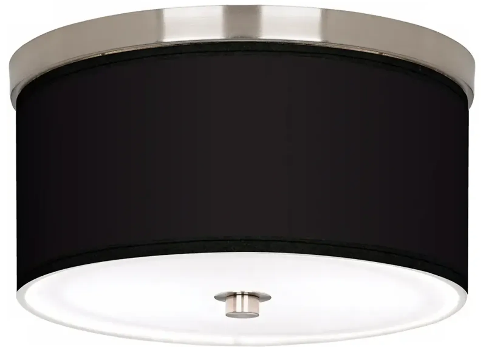 All Black Nickel 10 1/4" Wide Ceiling Light