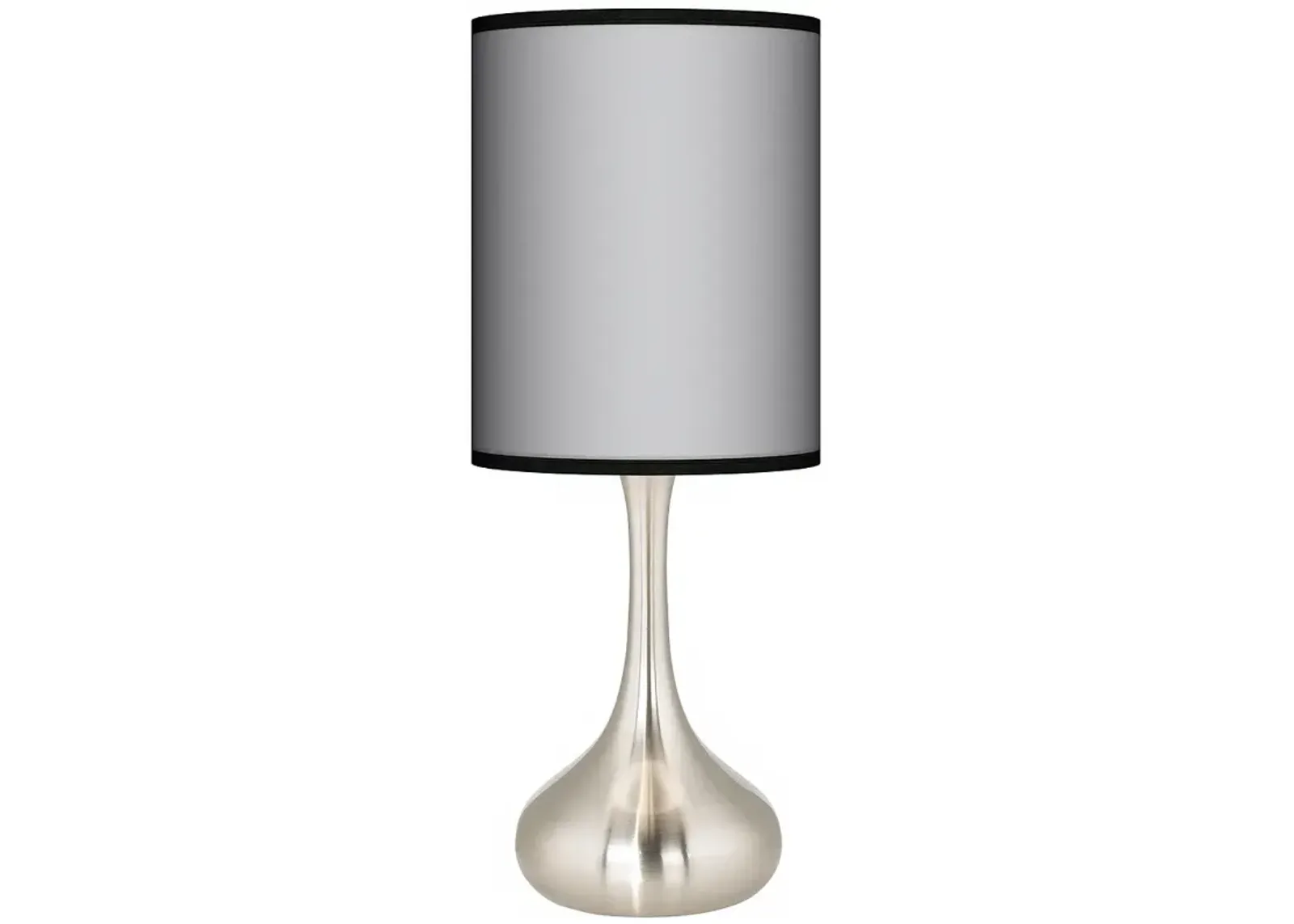 Giclee Glow Droplet 23 1/2" All Silver Modern Table Lamp