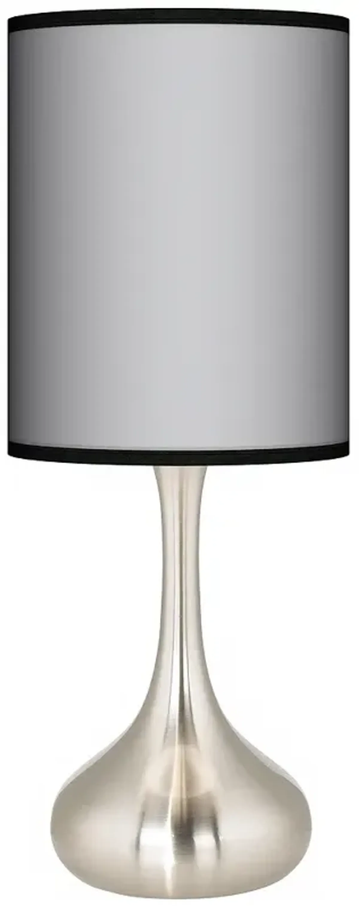 Giclee Glow Droplet 23 1/2" All Silver Modern Table Lamp