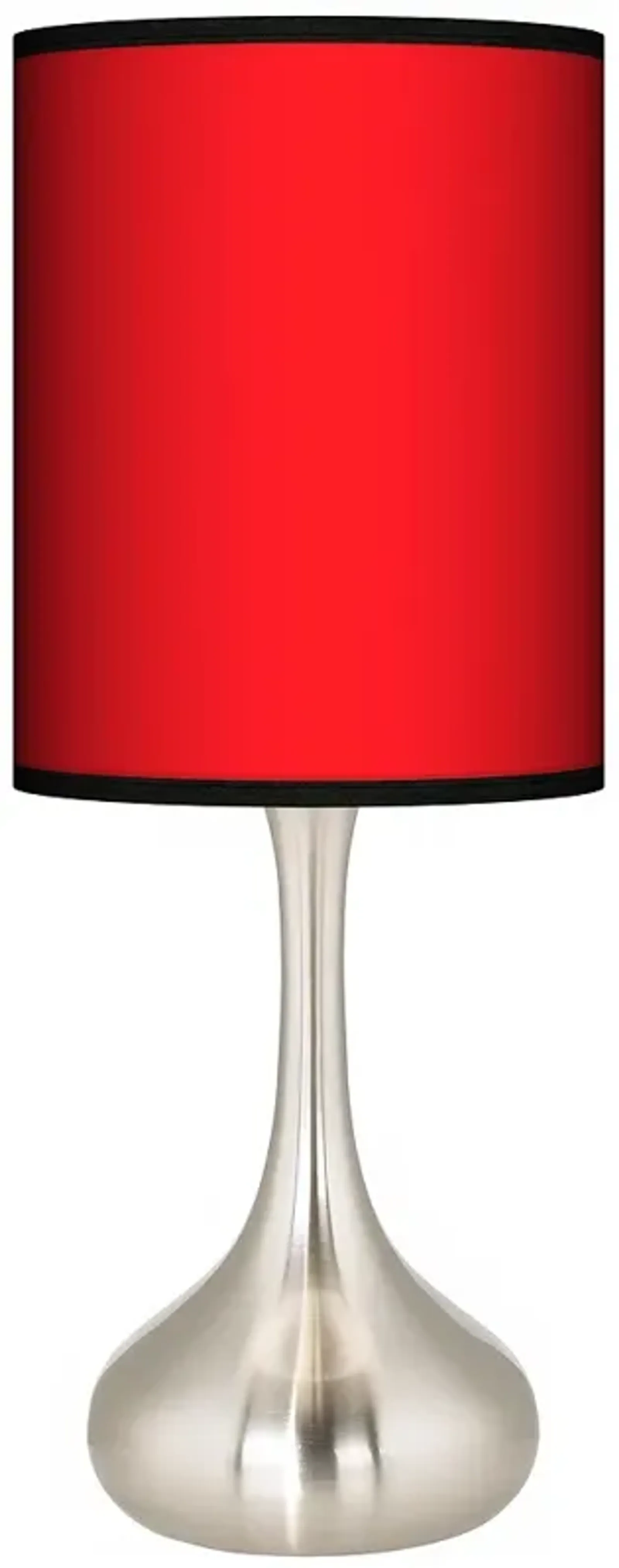 Giclee Glow Droplet 23 1/2" All Red Shade Modern Table Lamp