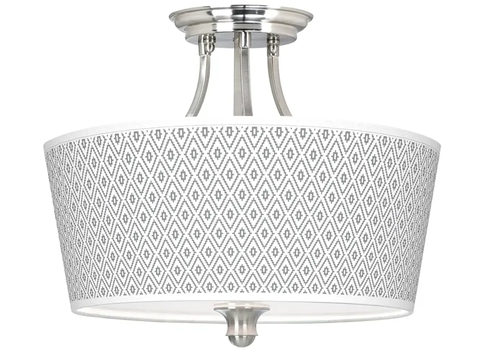 Diamonds Tapered Drum Giclee Ceiling Light