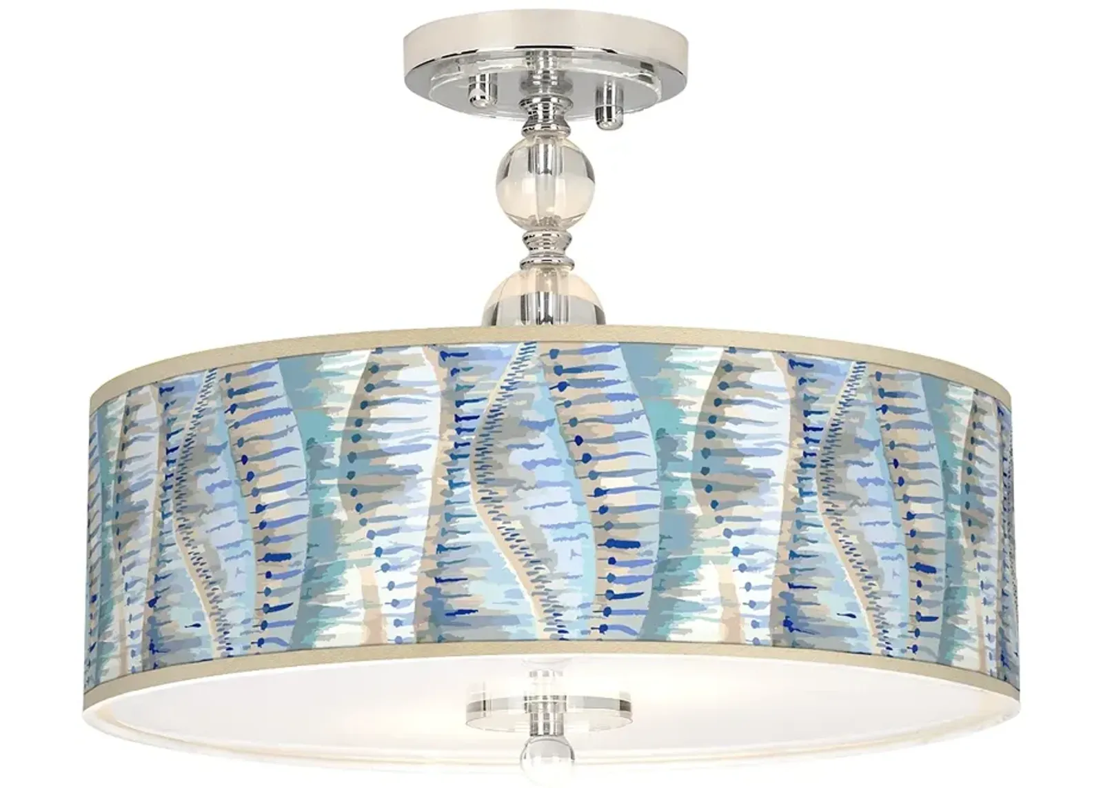 Siren Giclee 16" Wide Semi-Flush Ceiling Light