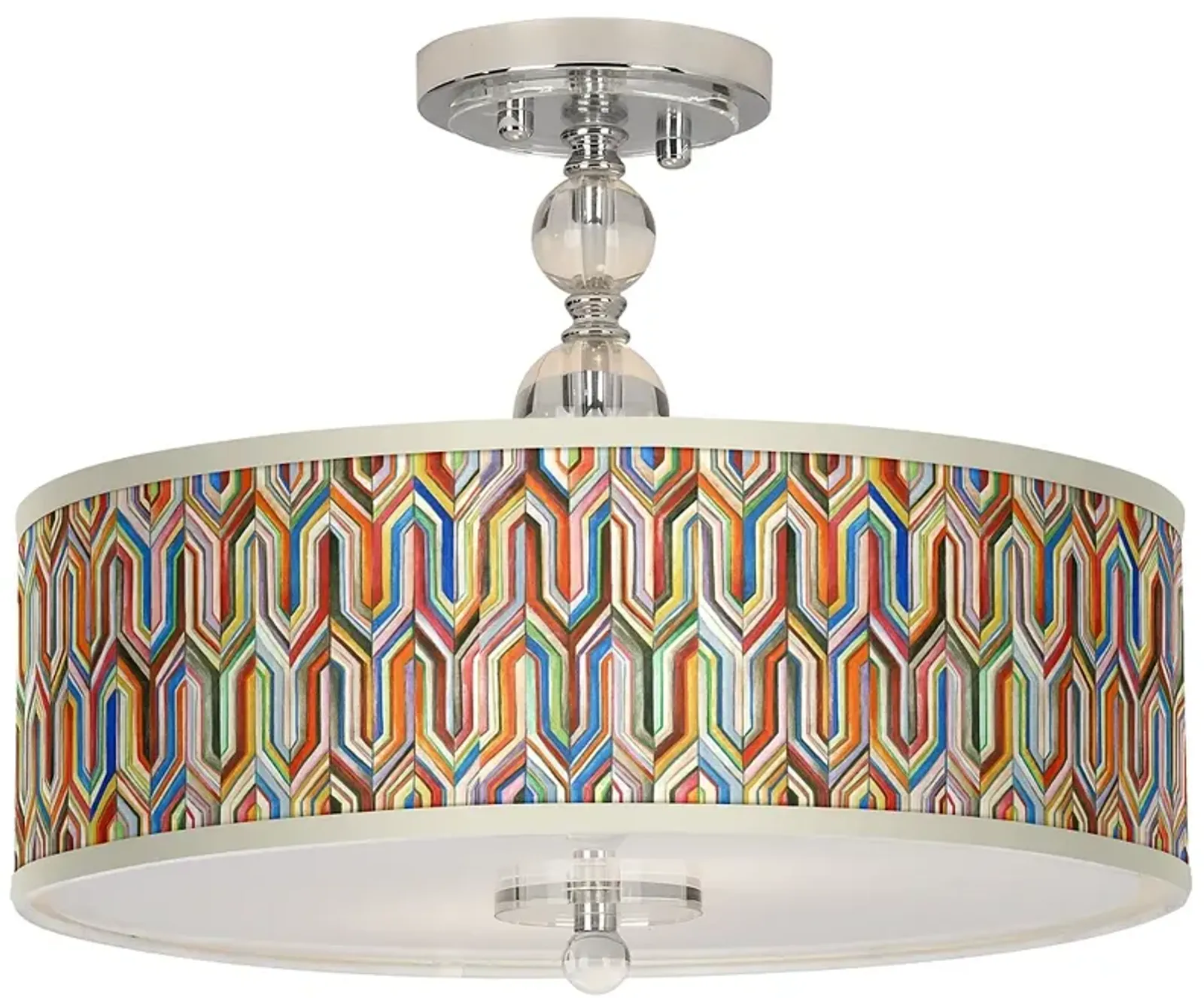 Synthesis Giclee 16" Wide Semi-Flush Ceiling Light