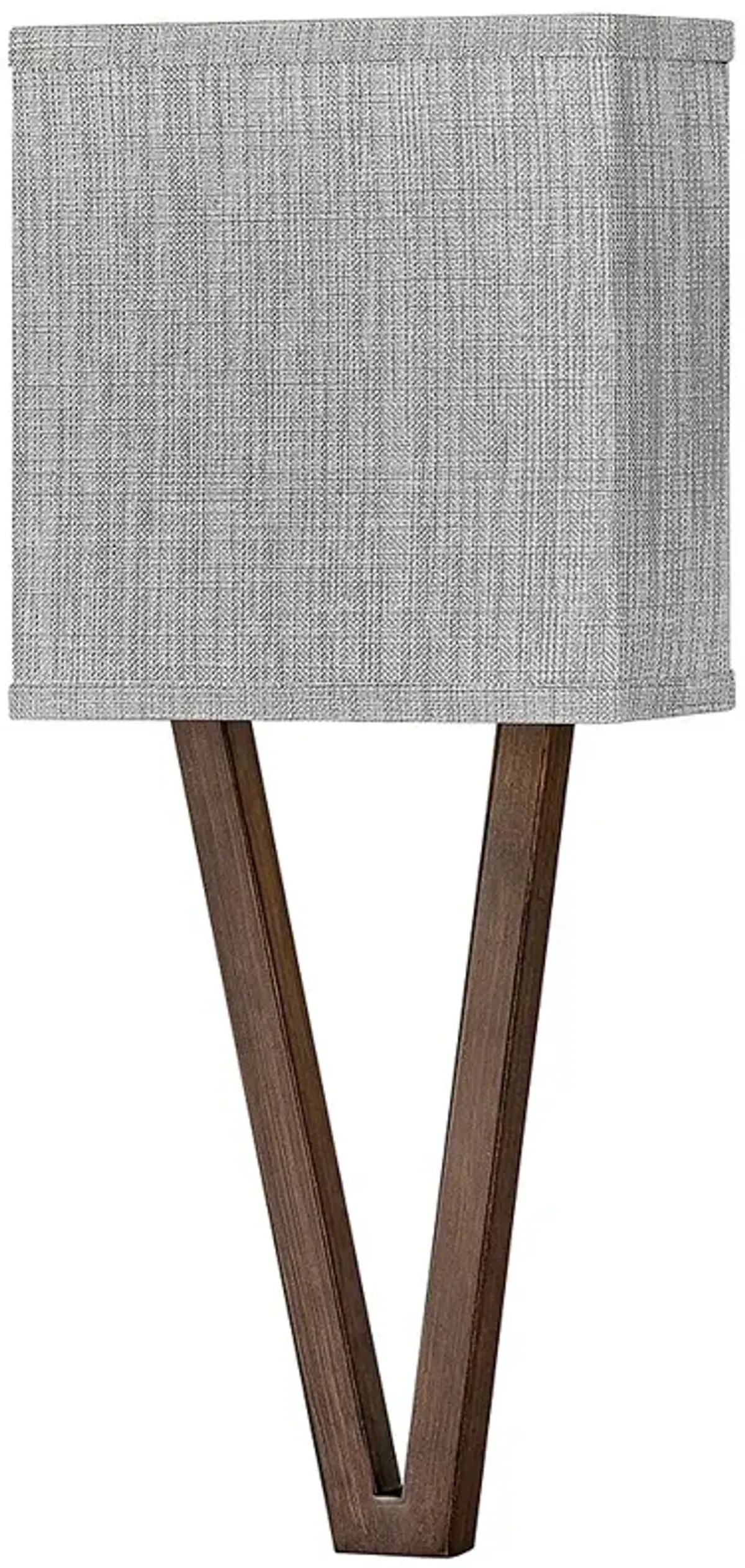 Vector 18 1/2"H Brown with Heather Gray Shade Wall Sconce