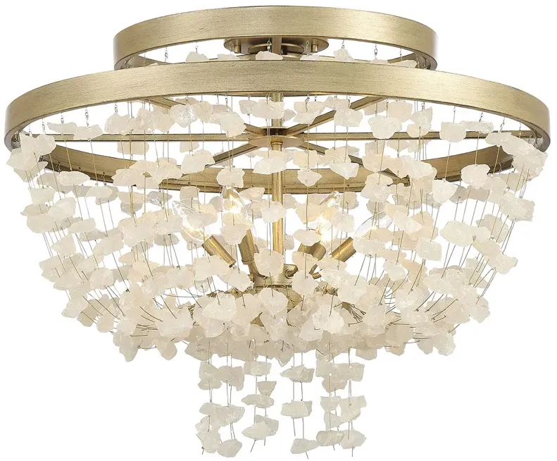 Stonybrook 30" Wide Harvest Gold 6-Light Ceiling Light