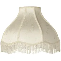 Springcrest Floral Cream Scallop Dome Lamp Shade 6x17x12x11 (Spider)