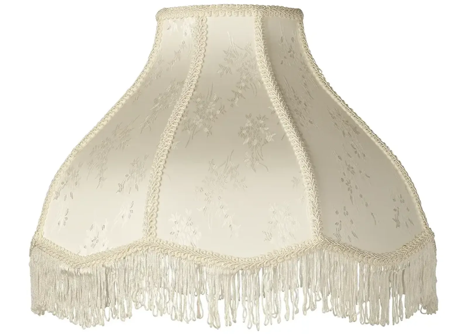 Springcrest Floral Cream Scallop Dome Lamp Shade 6x17x12x11 (Spider)