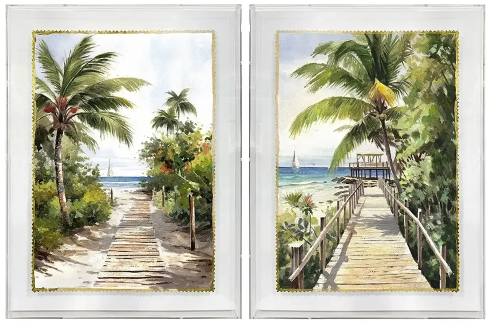 Maui Framed Canvas Set of 2