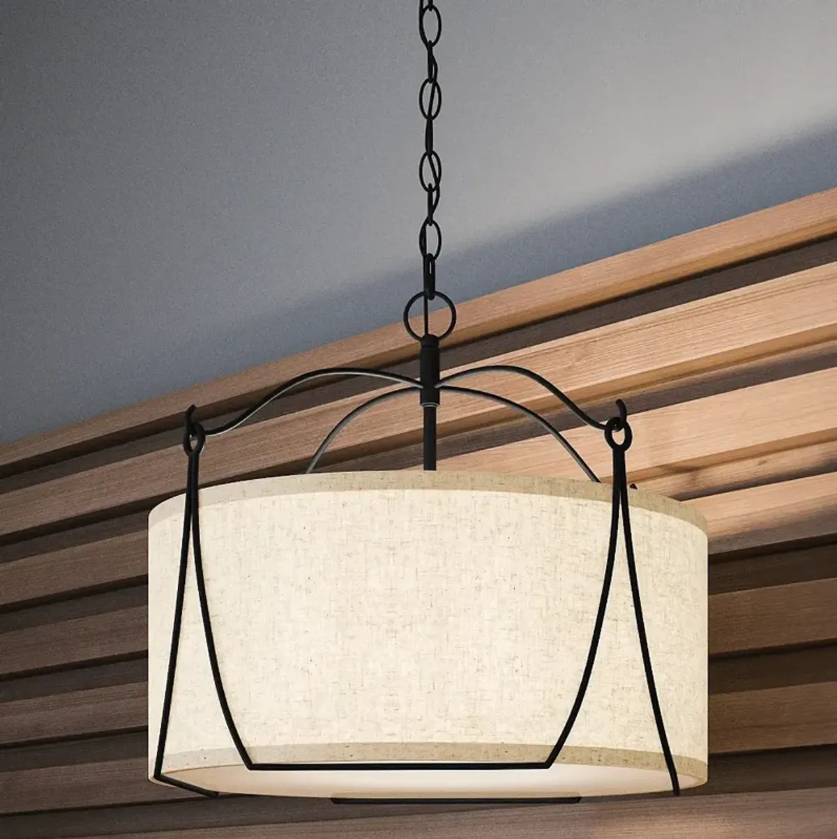 Quoizel Adeline20 1/2" Wide Earth Black Pendant Light