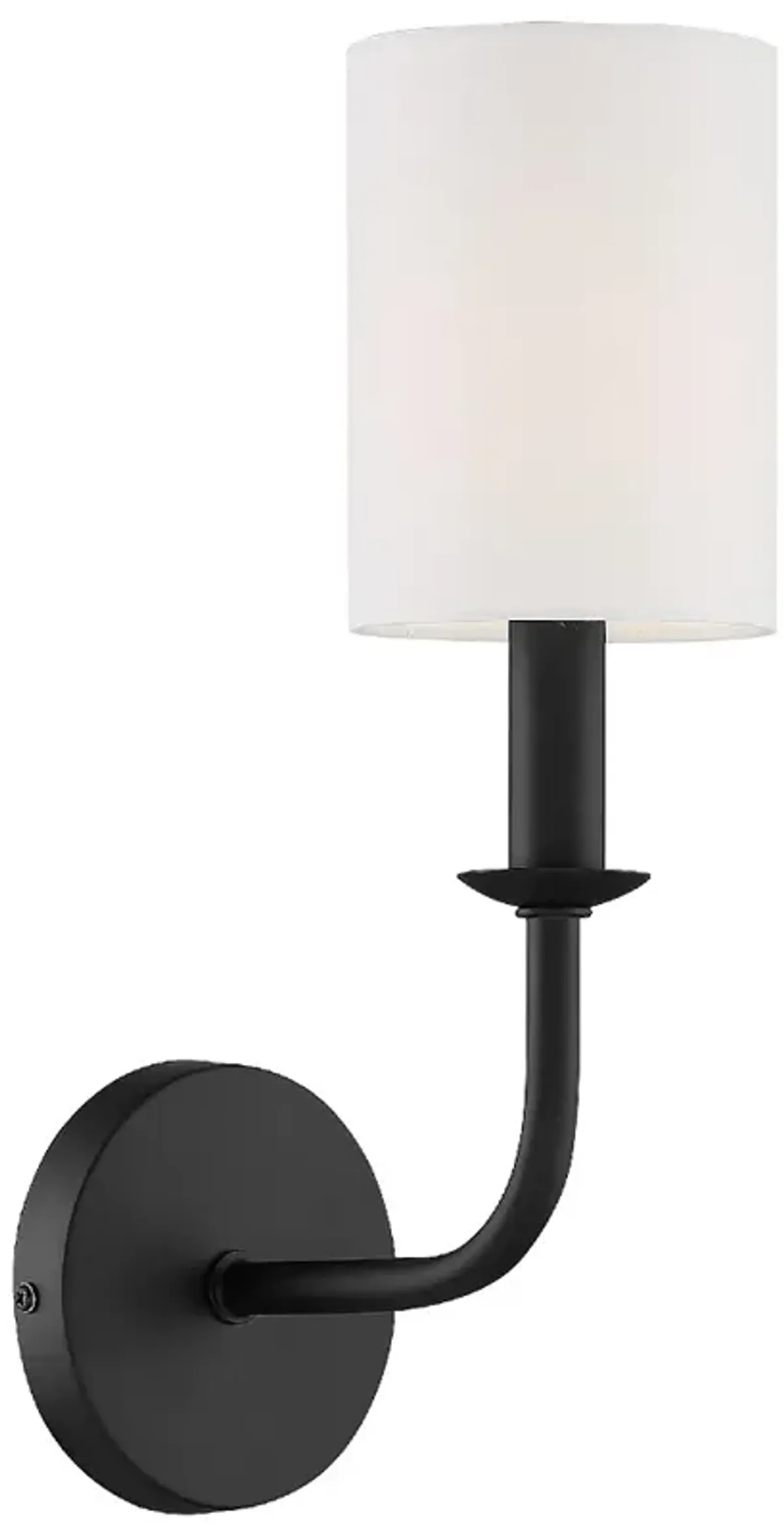 Bailey 1 Light Matte Black Wall Mount