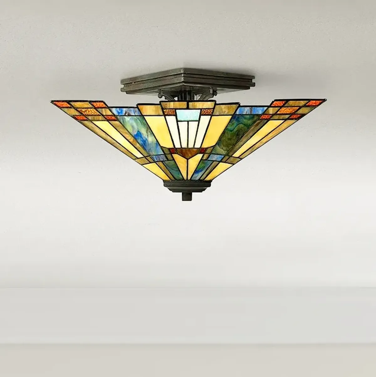 Quoizel Inglenook Collection 14" Wide Ceiling Light Fixture