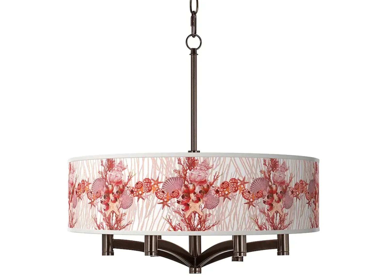 Corallium Ava 6-Light Bronze Pendant Chandelier