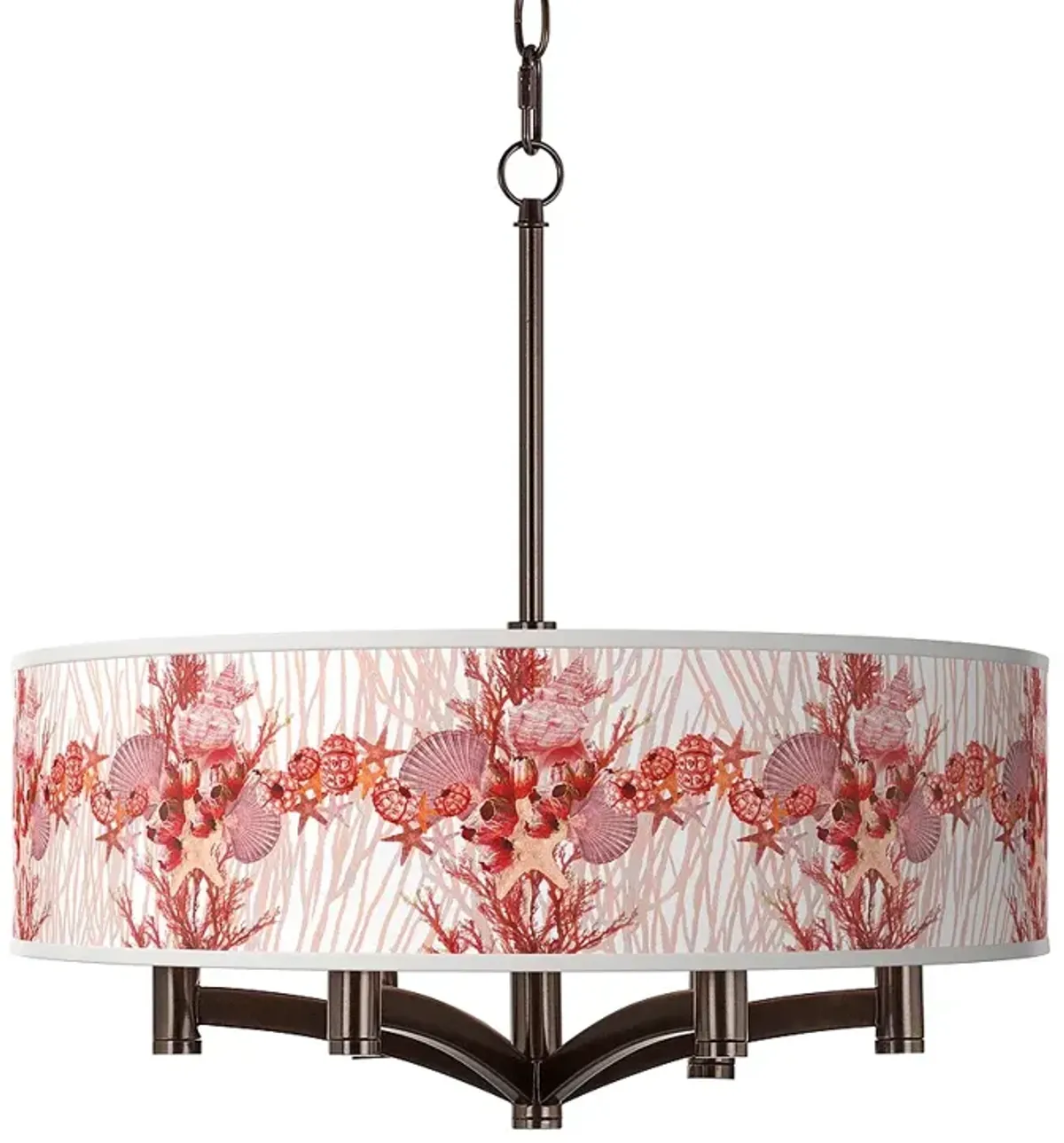 Corallium Ava 6-Light Bronze Pendant Chandelier