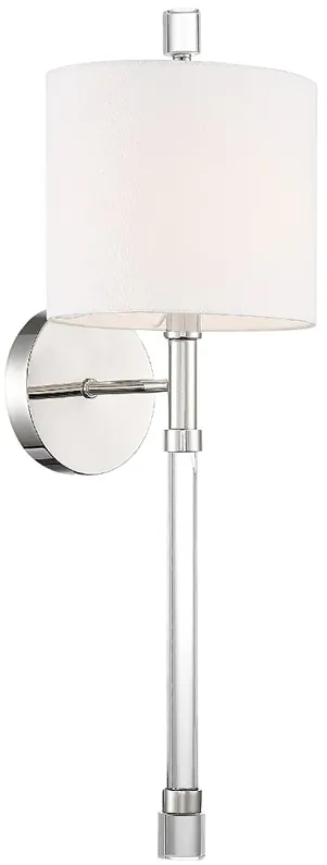 Crystorama Rachel 22" High Polished Nickel Wall Sconce