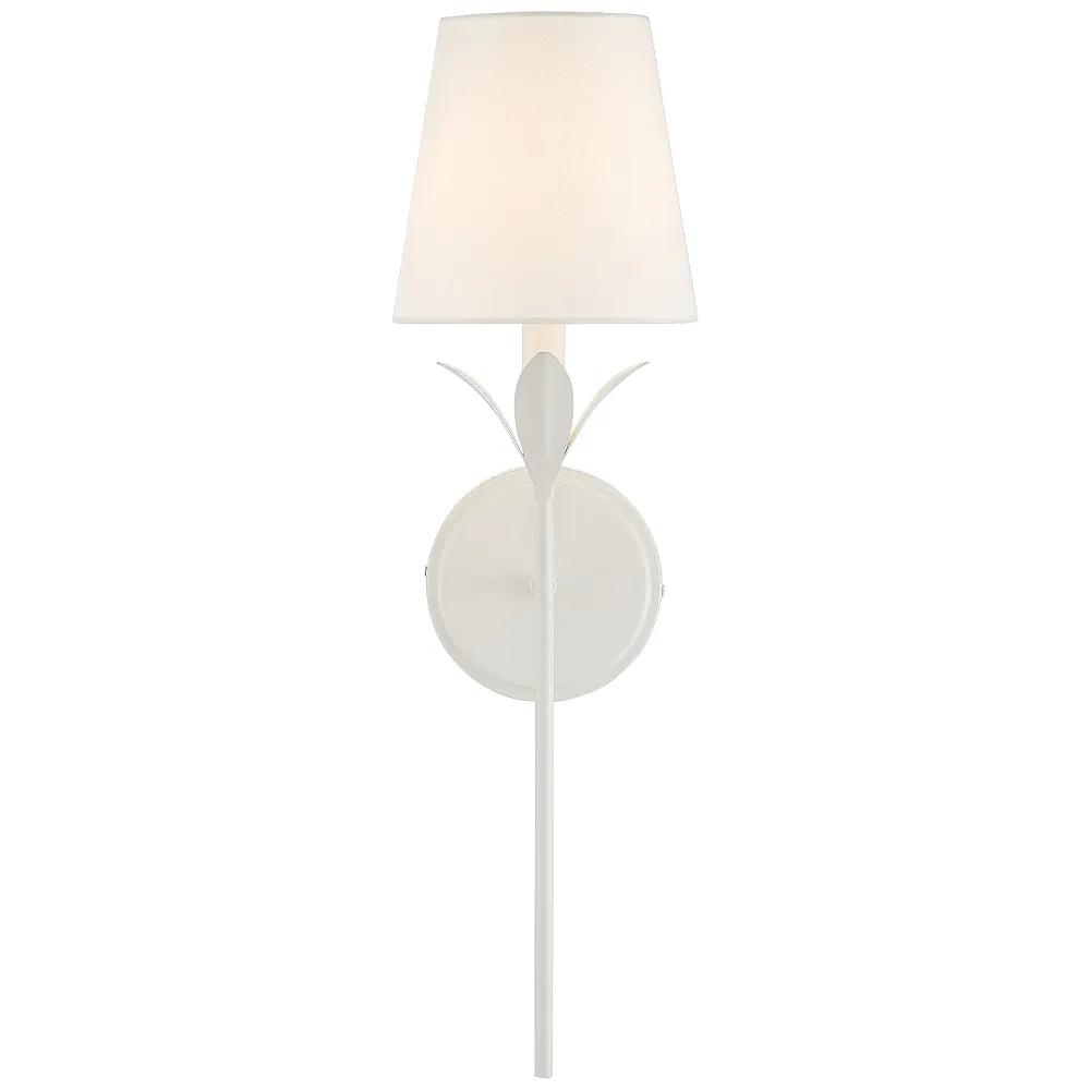 Broche 1 Light Matte White Wall Mount