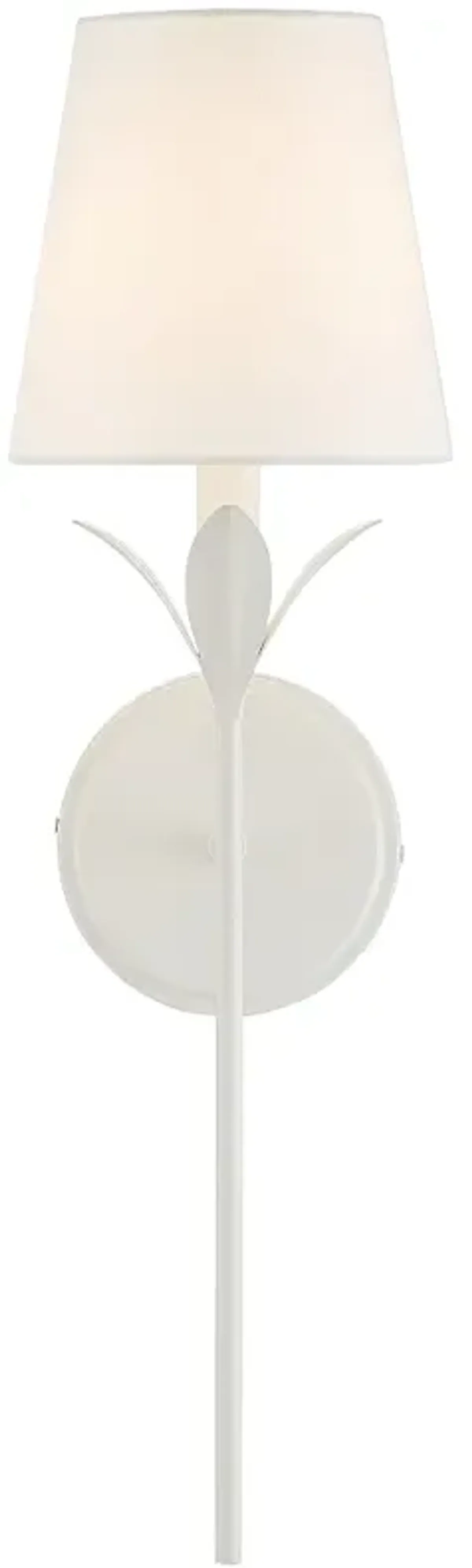 Crystorama Broche 21" High Matte White Wall Sconce