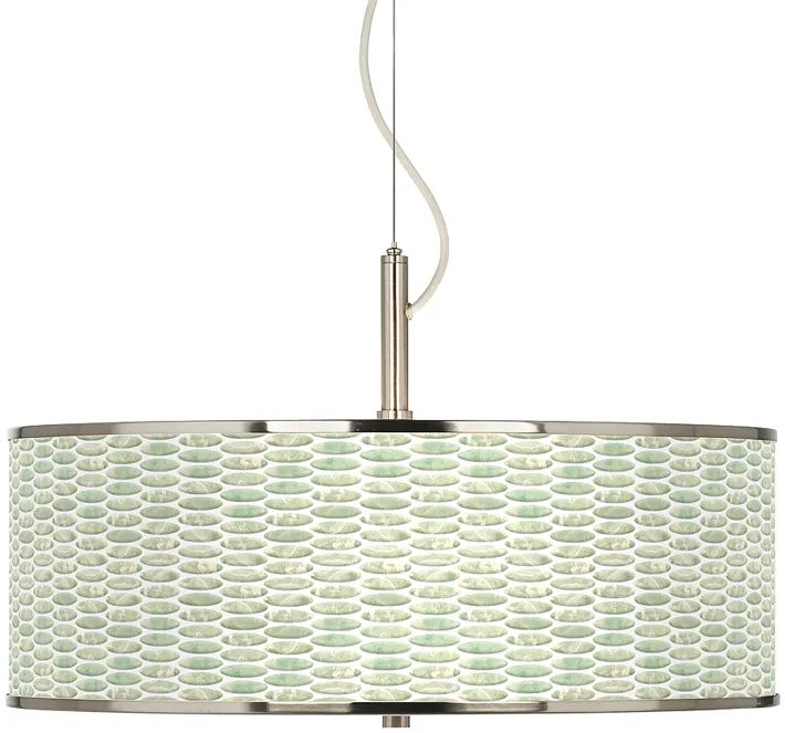 Oval Tempo Giclee Glow 20" Wide Pendant Light