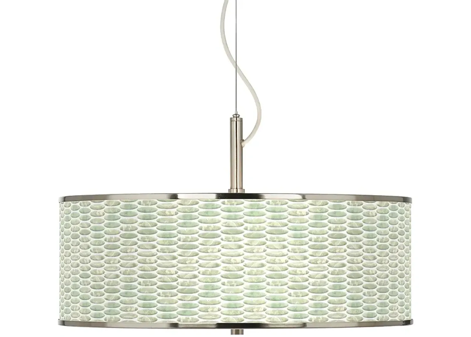 Oval Tempo Giclee Glow 20" Wide Pendant Light