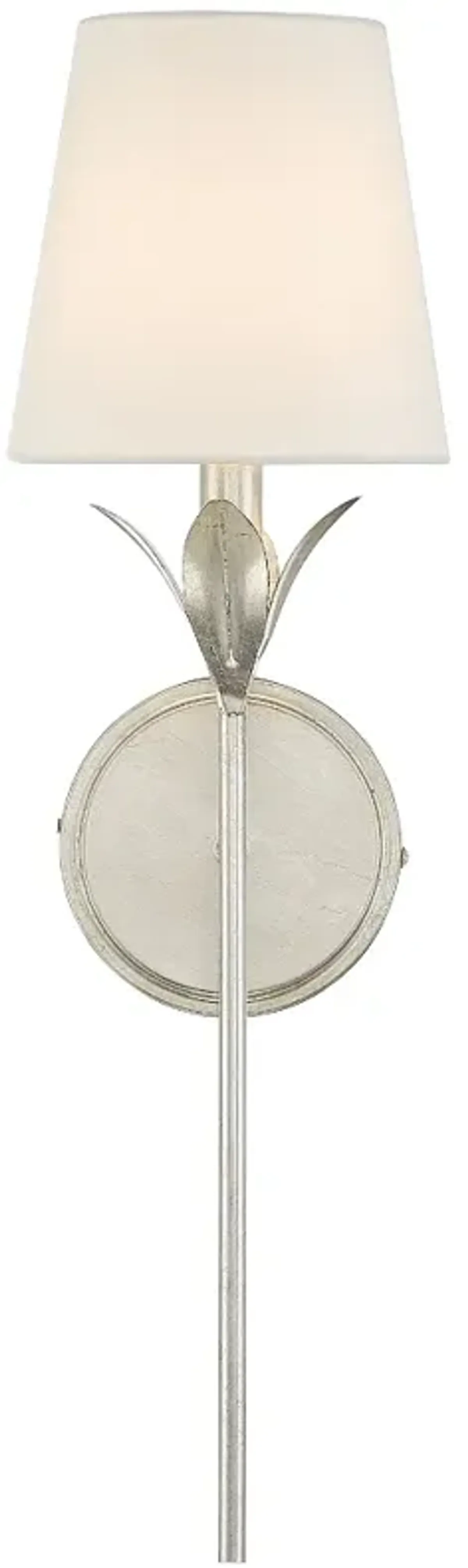 Crystorama Broche 21" High Antique Silver Wall Sconce
