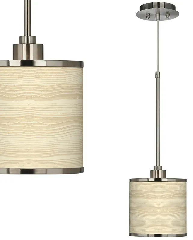 Birch Blonde Giclee Glow Mini Pendant Light