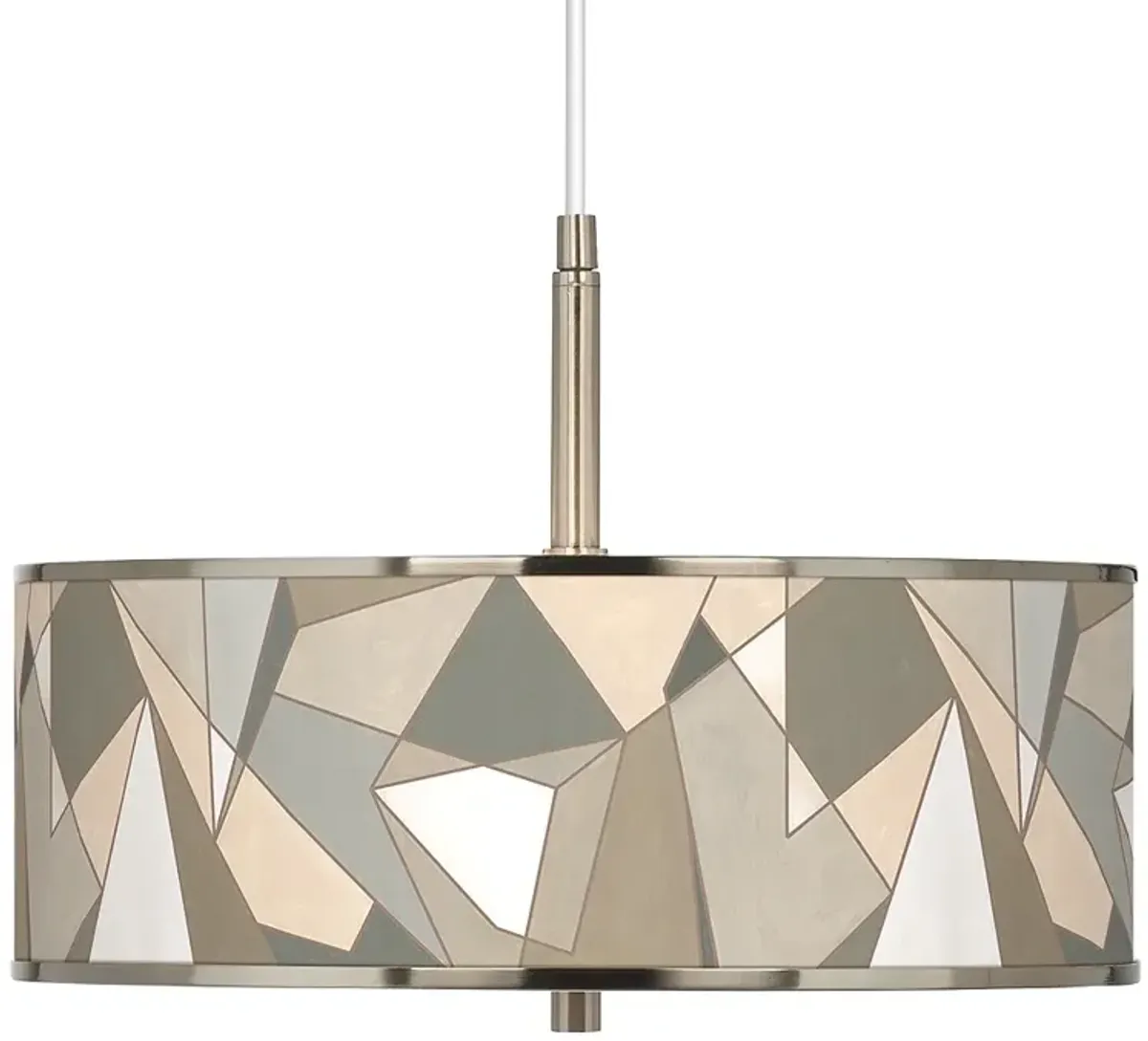 Modern Mosaic I Giclee Glow 16" Wide Pendant Light