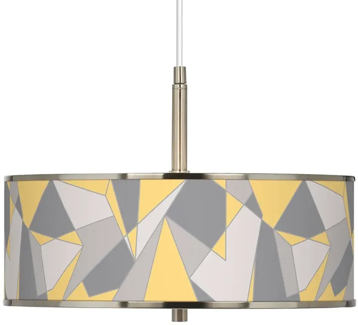 Modern Mosaic II Giclee Glow 16" Wide Pendant Light