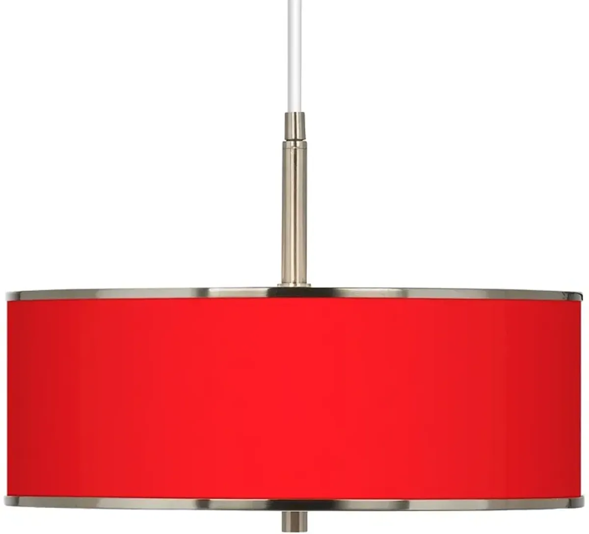 All Red Giclee Glow 16" Wide Pendant Light